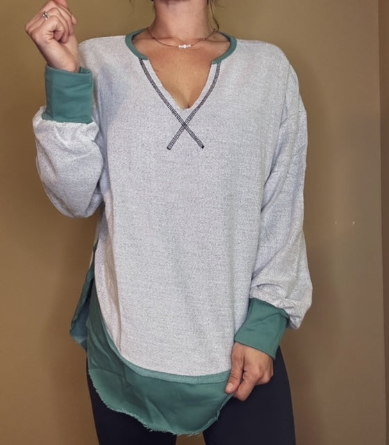 Casual Comfy V Neck Pullover