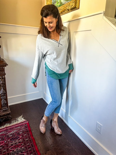 Casual Comfy V Neck Pullover